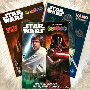 Star Wars Jumbo Colortivity, Stickertivity, & Hand Lettering Books Bundle